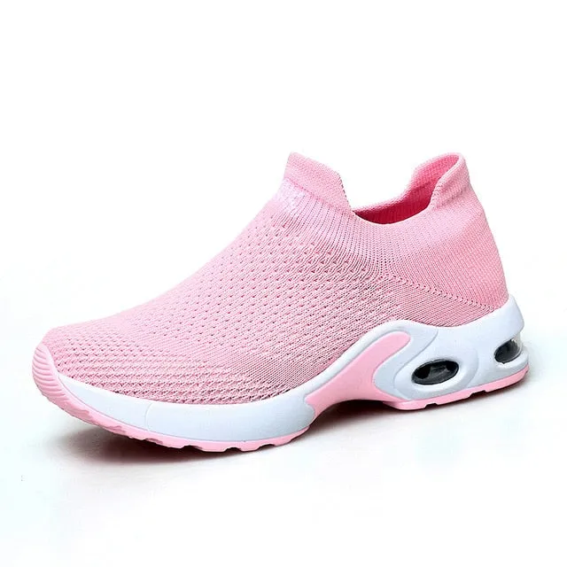 STQ 2019 Spring women sneakers shoes flat slip on platform sneakers