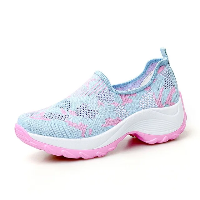 STQ 2019 Spring women sneakers shoes flat slip on platform sneakers
