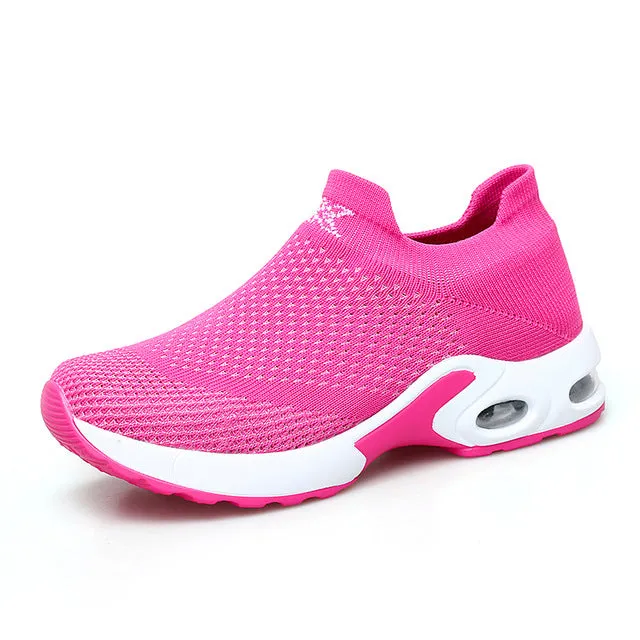 STQ 2019 Spring women sneakers shoes flat slip on platform sneakers