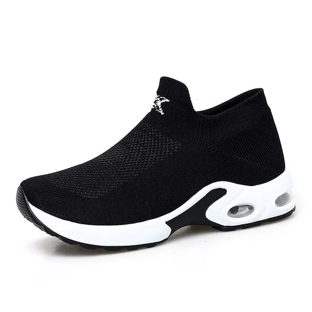 STQ 2019 Spring women sneakers shoes flat slip on platform sneakers