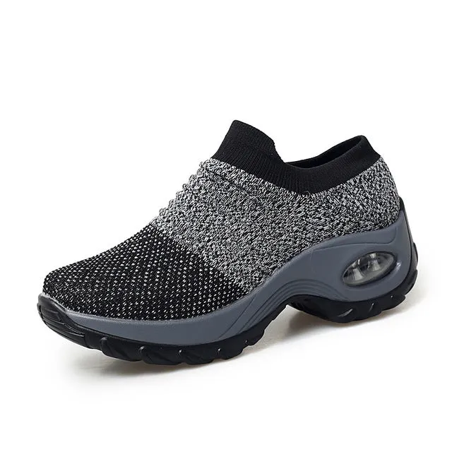 STQ 2019 Spring women sneakers shoes flat slip on platform sneakers