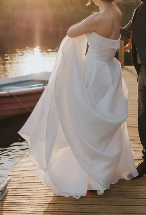 Strapless Organza Wedding Gown All Sizes/Colors