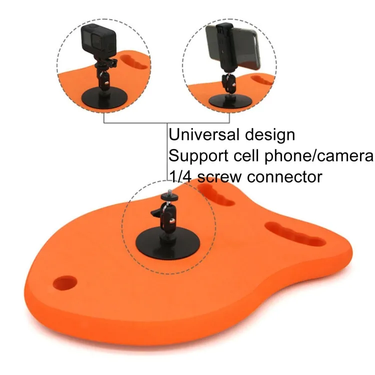 Swimming Floating Board Cell Phone Camera Shooting Auxiliary Equipment With Phone Stand Traction Rope Waterproof Bag