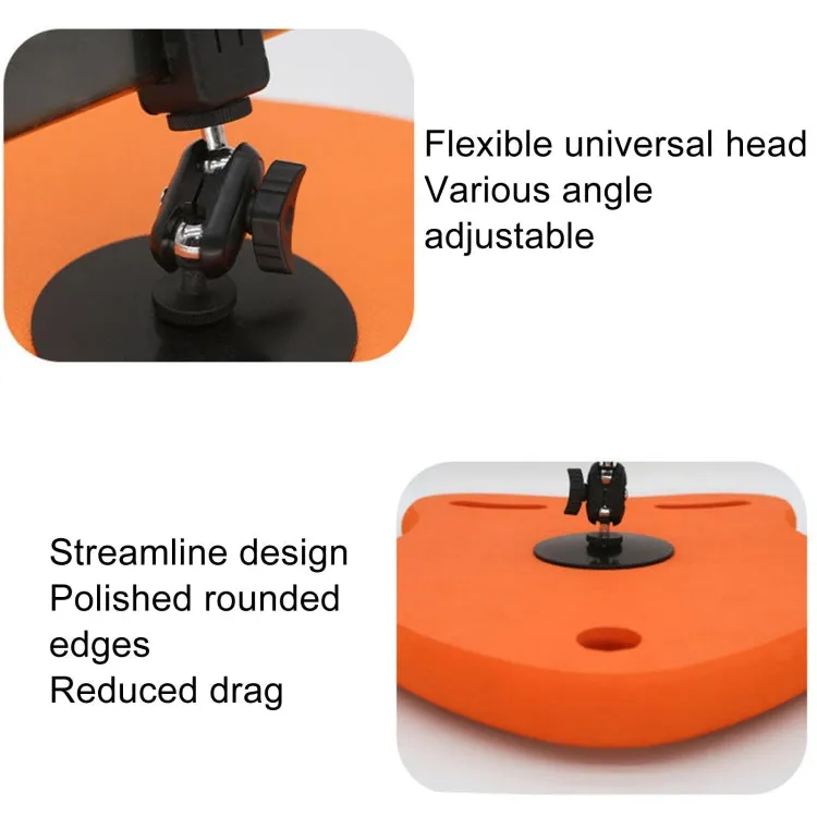 Swimming Floating Board Cell Phone Camera Shooting Auxiliary Equipment With Phone Stand Traction Rope Waterproof Bag