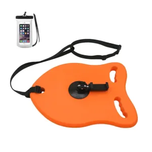 Swimming Floating Board Cell Phone Camera Shooting Auxiliary Equipment With Phone Stand Traction Rope Waterproof Bag