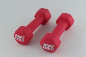 Synco Red Dumbbell Pair ( 2 x 1 KG)
