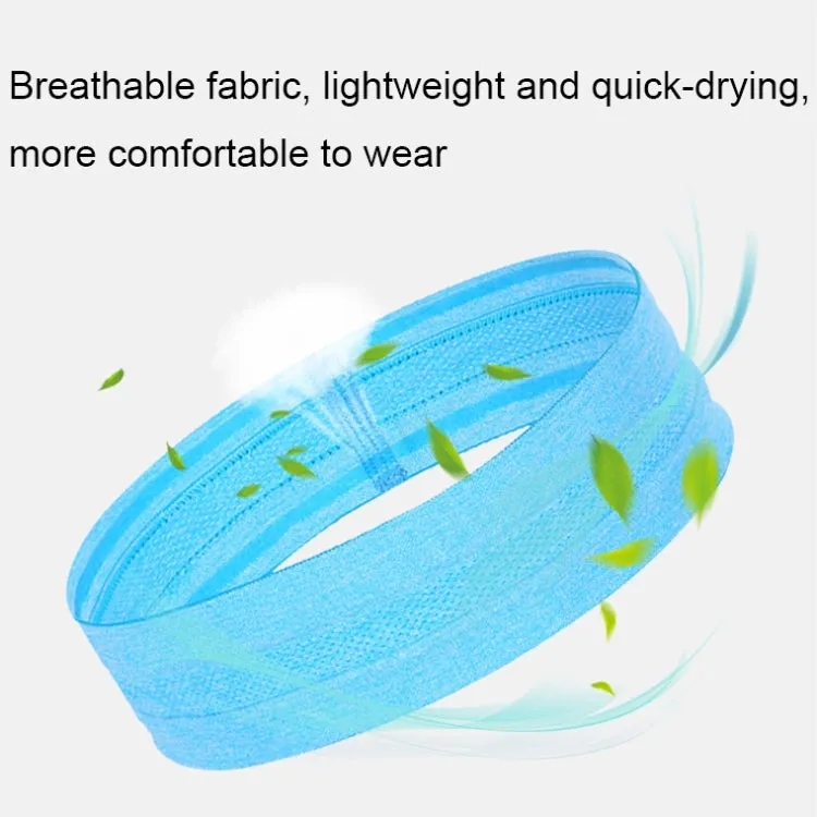 T1 Outdoor Sports Sweat Guide Headband(Sky Blue)