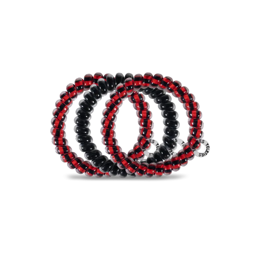 Teleties Hair Tie - Small Band Pack of 3 - North Carolina State University