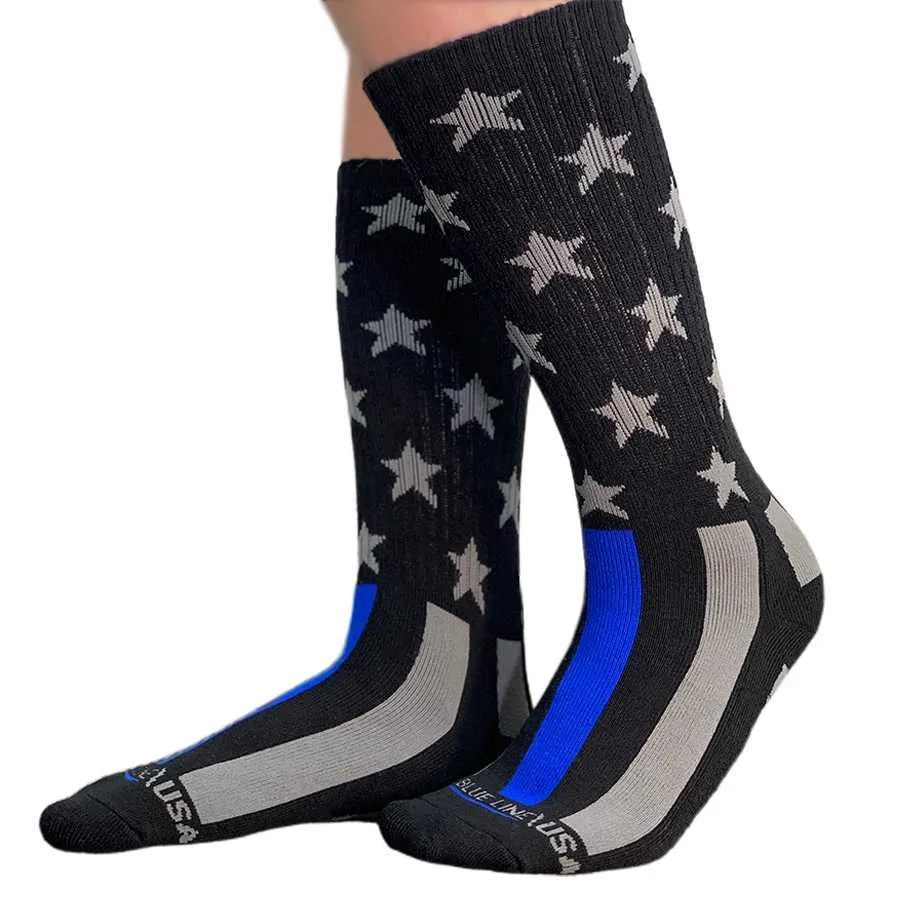 Thin Blue Line Flag Performance Socks