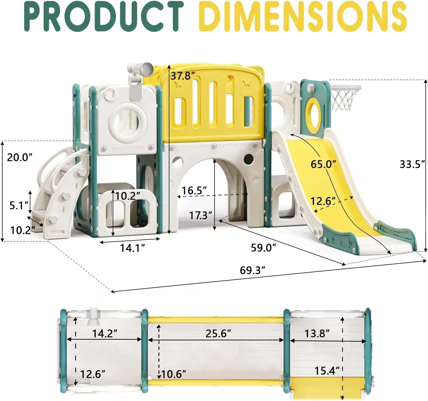 Toddler Climber with Slide Outdoor Indoor Play