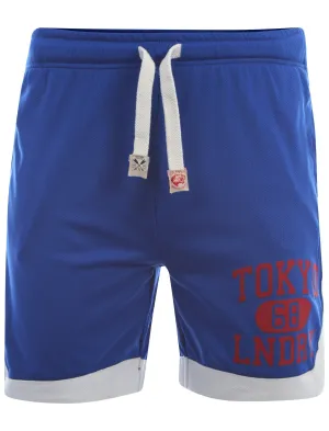 Tokyo Laundry blue basketball shorts