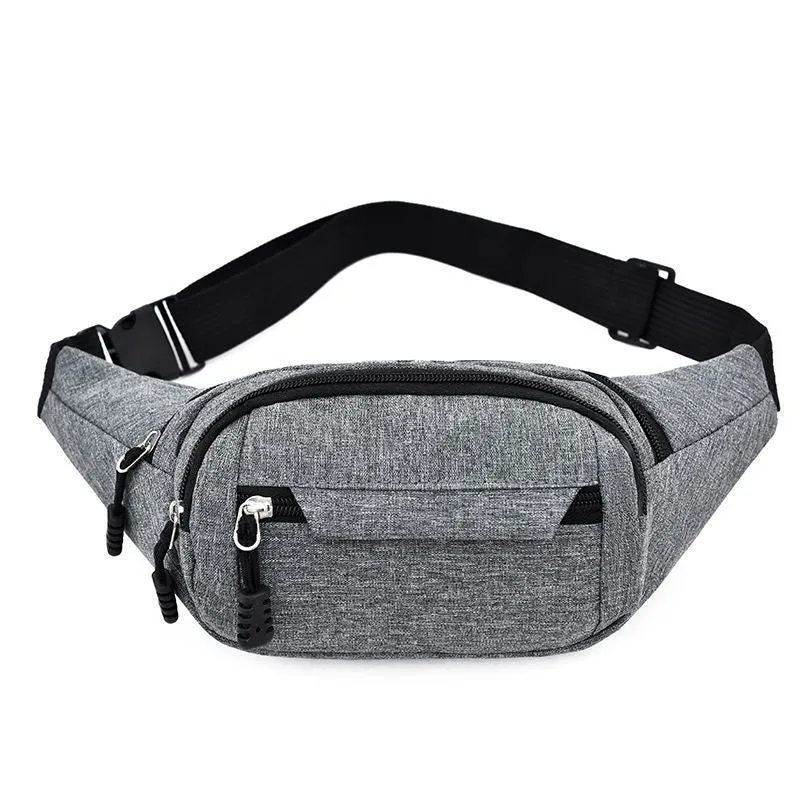 Ultra-Thin Unisex Running Waist Bag, Mini Cloth Bucket Bag with Car Suture