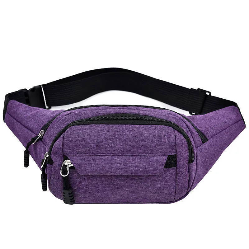 Ultra-Thin Unisex Running Waist Bag, Mini Cloth Bucket Bag with Car Suture