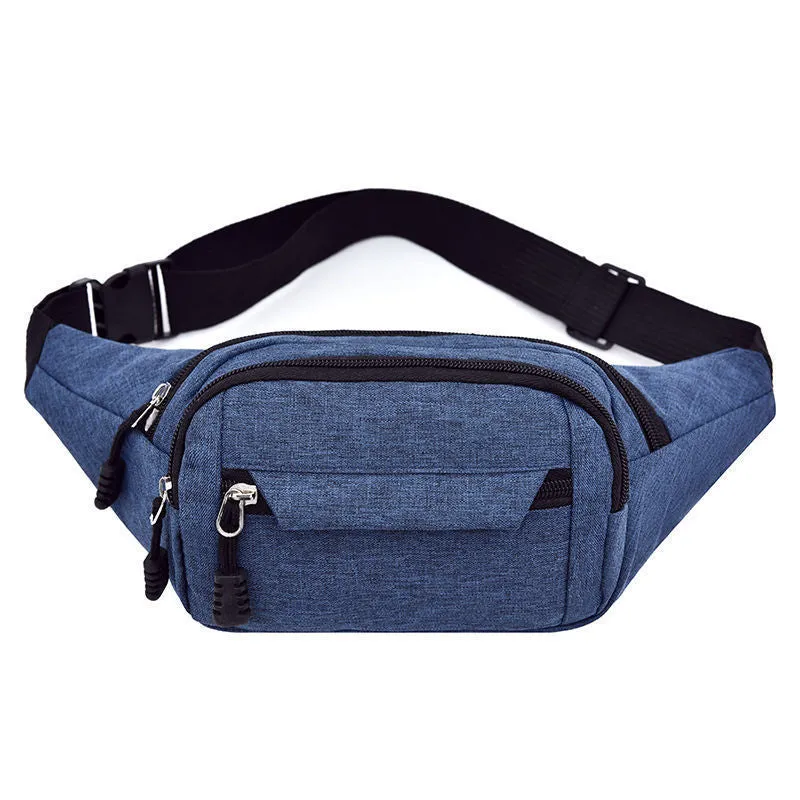 Ultra-Thin Unisex Running Waist Bag, Mini Cloth Bucket Bag with Car Suture