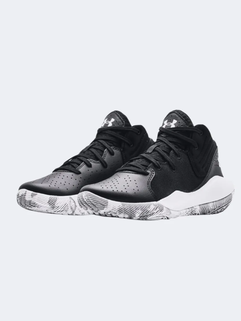 Under Armour Jet 21 Gs-Boys Basketball Shoes Black/White