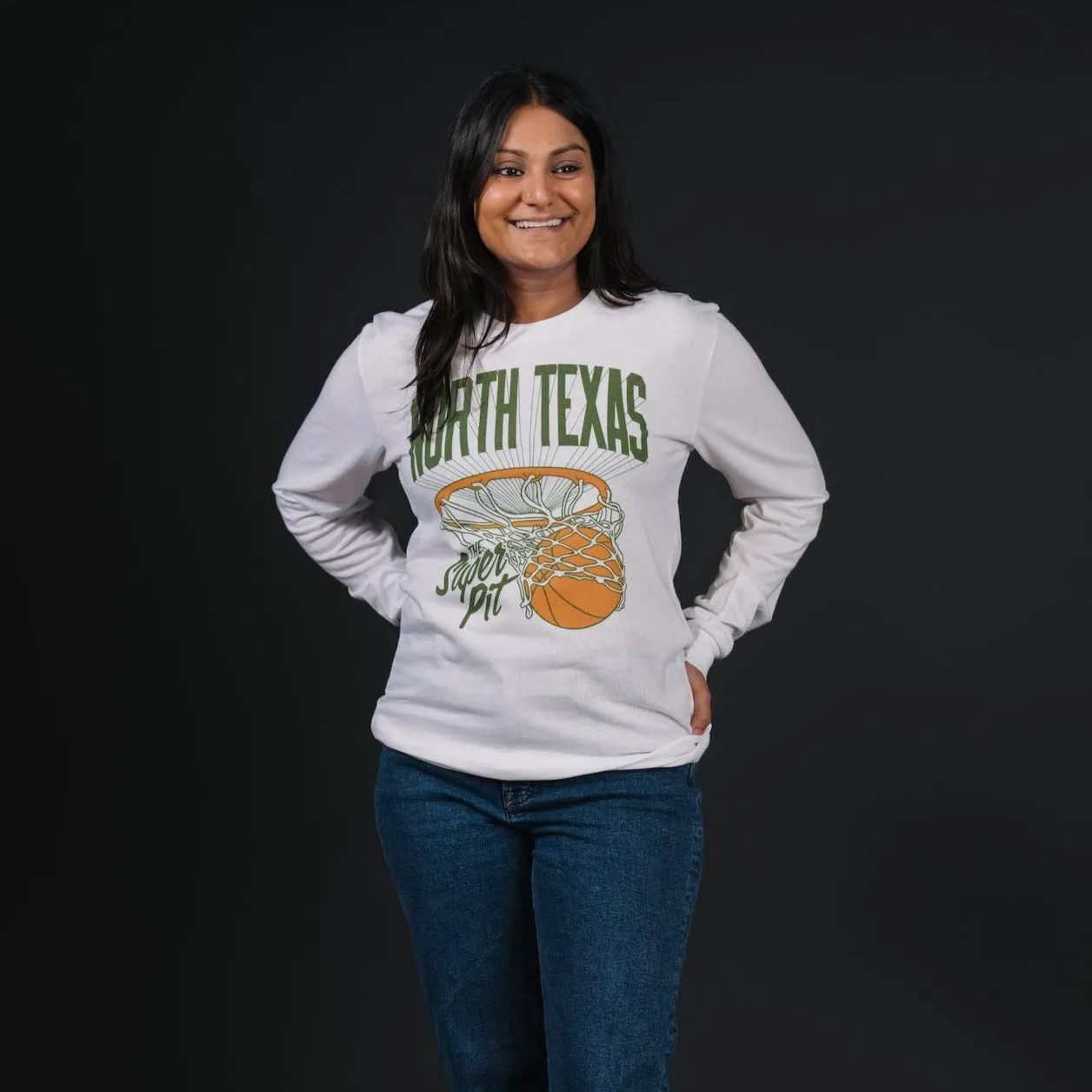UNT Basketball Super Pit Long Sleeve