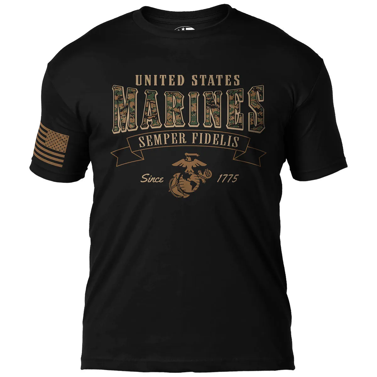USMC MARPAT Arched Semper Fi 7.62 Design Battlespace Men's T-Shirt