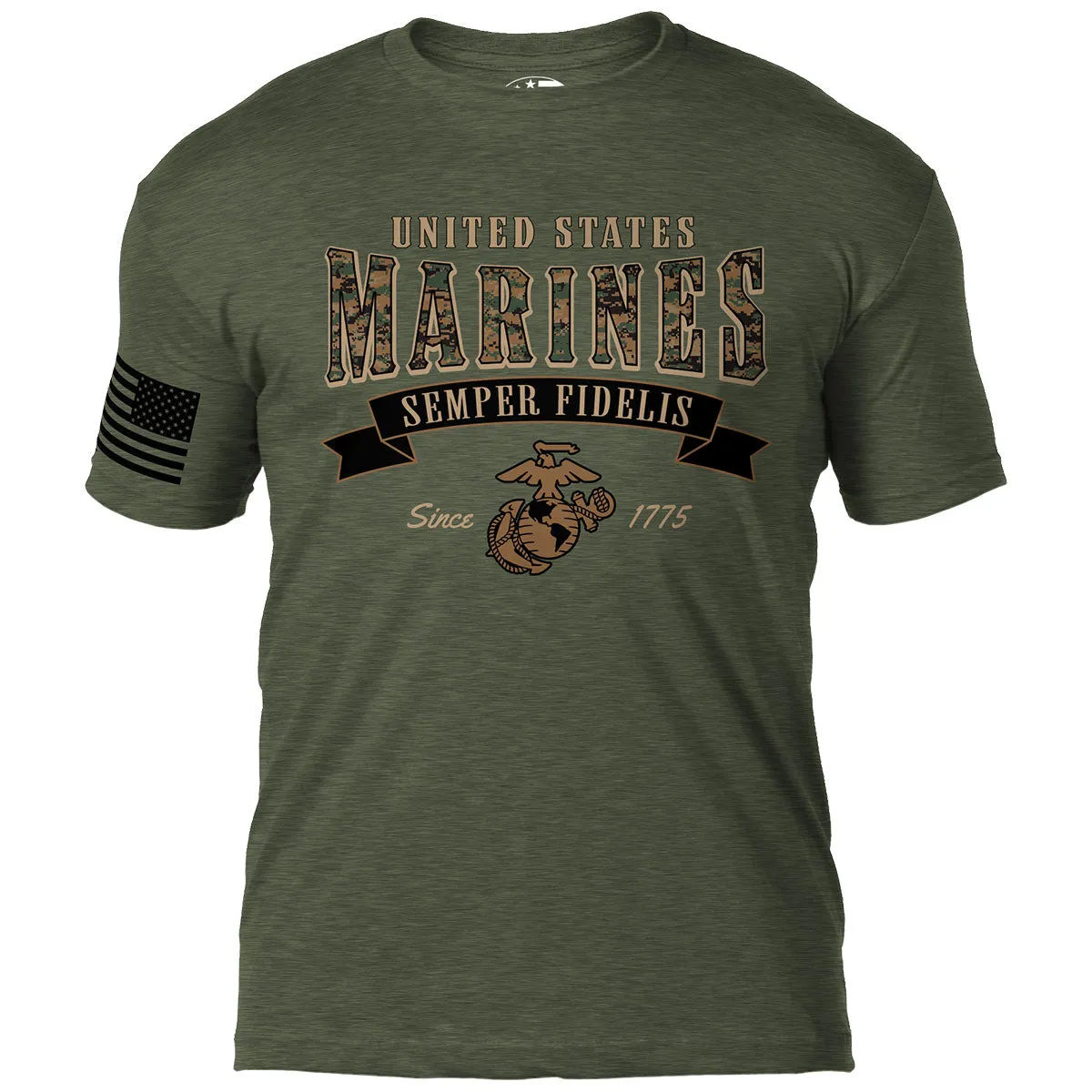 USMC MARPAT Arched Semper Fi 7.62 Design Battlespace Men's T-Shirt