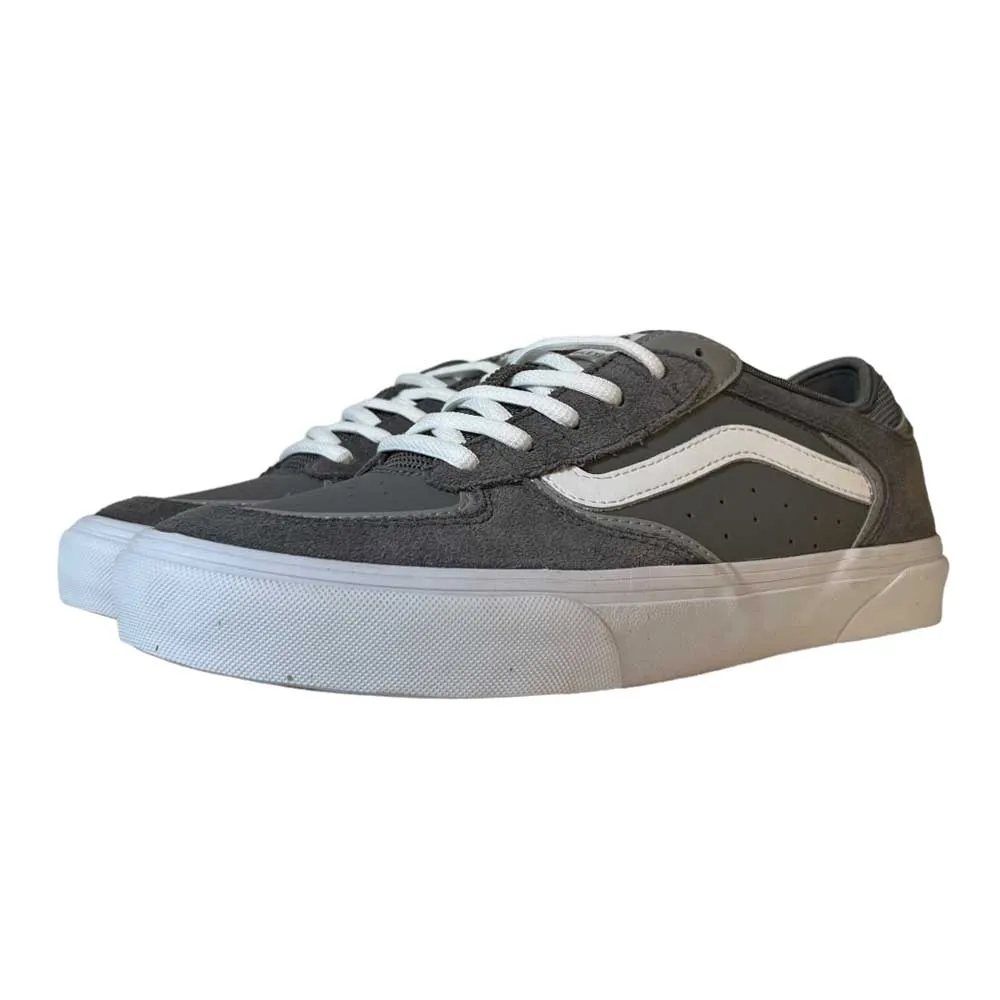 Vans Rowley Grey White  Suede Shoes