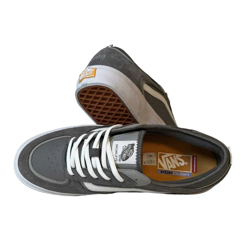 Vans Rowley Grey White  Suede Shoes