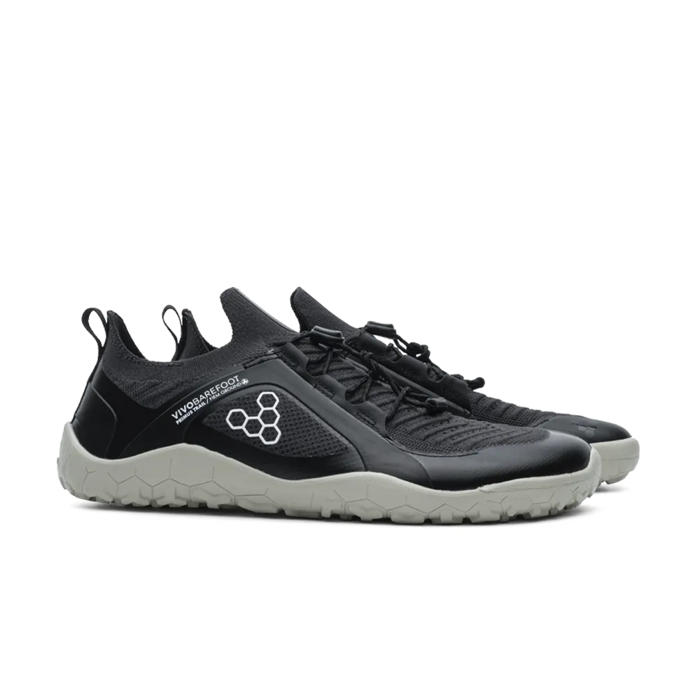 Vivobarefoot Primus Trail Knit FG Womens Obsidian/Pelican (Obsidian/Sandstone)