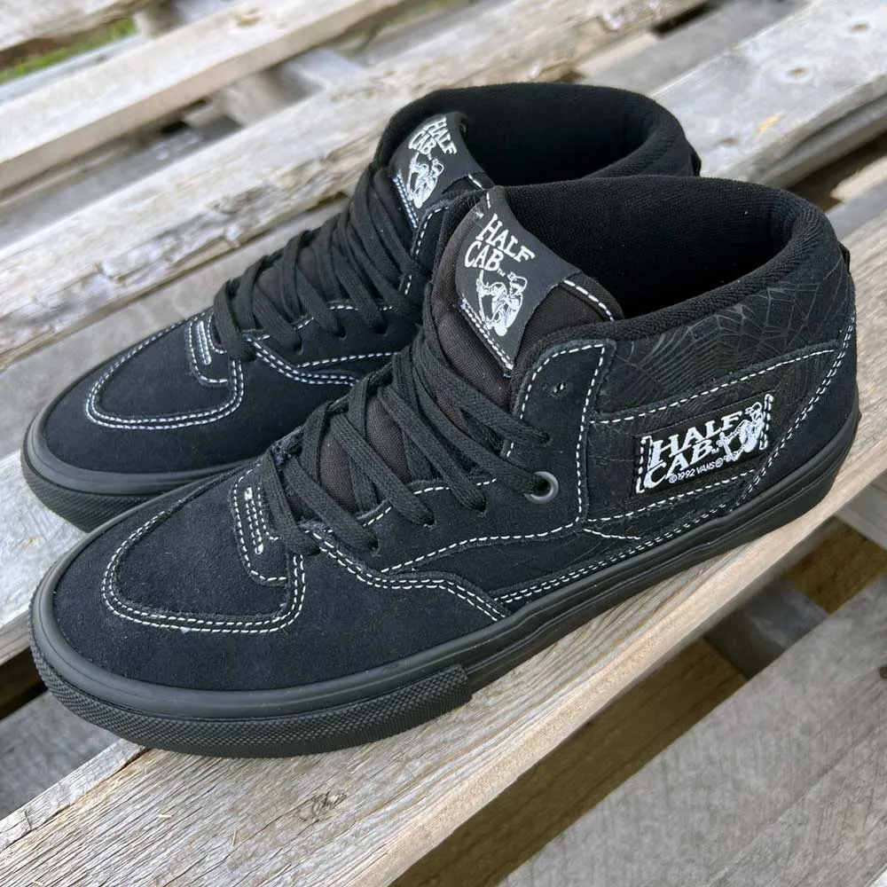 VN0A2Z34Y39 Web Dark Grey Black Skate Half Cab Vans Suede Shoes