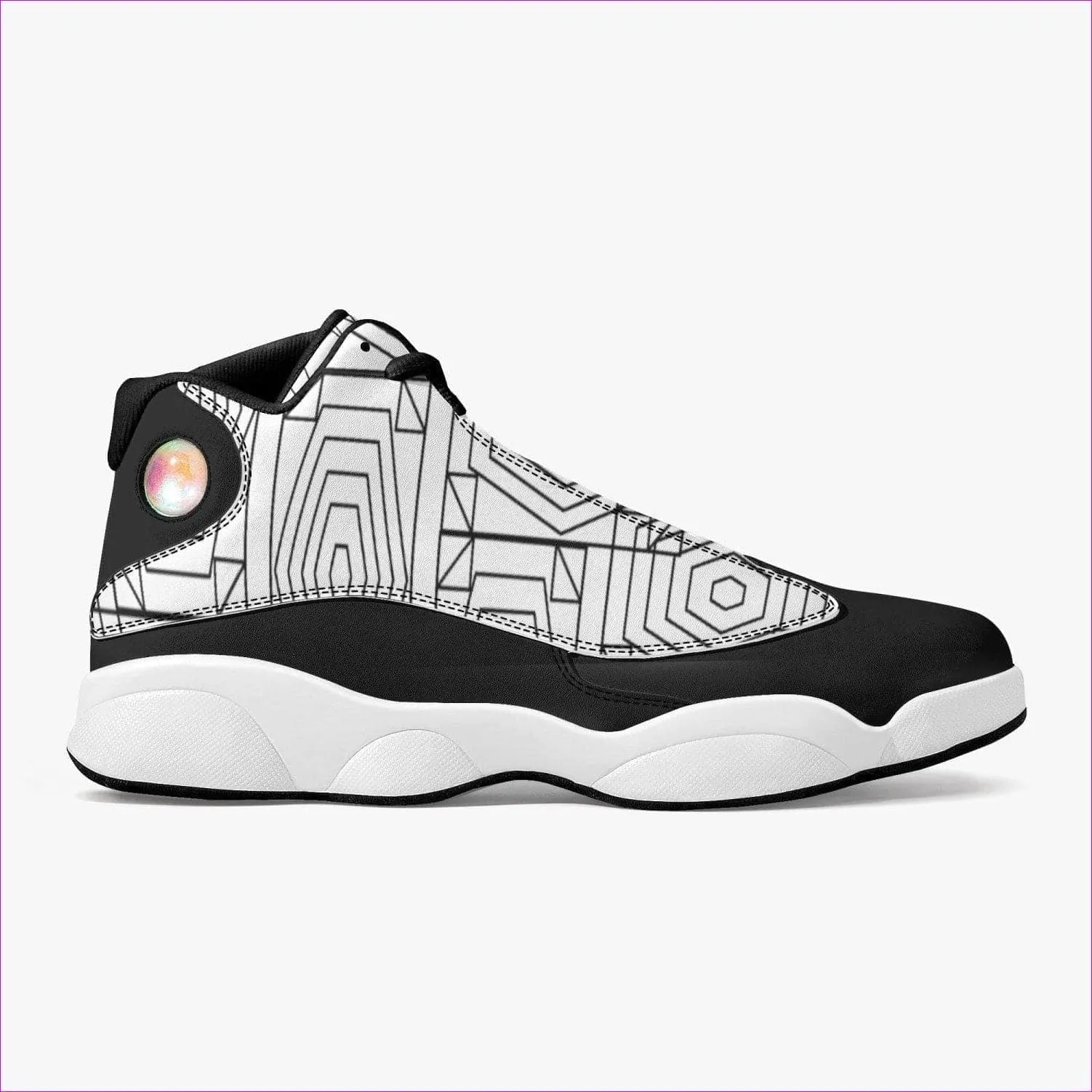 Web Air High-Top Leather Basketball Sneakers