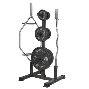 Weight Plate Tree and Bar Storage