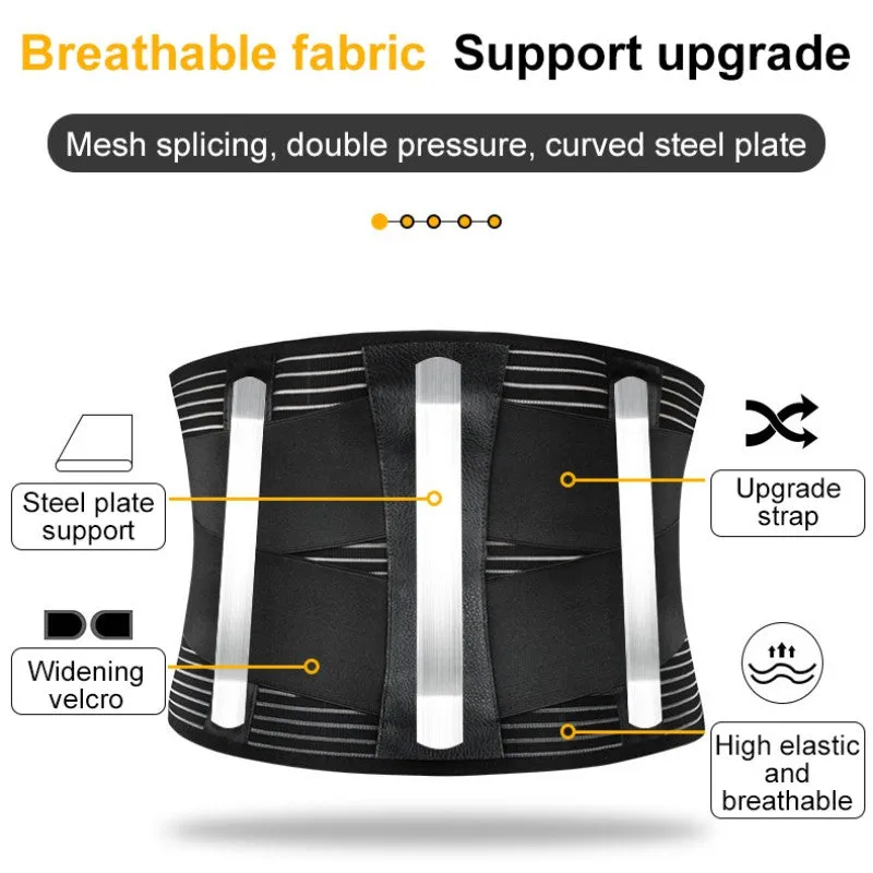 Women Men Breathable Waist Back Support Belt Massage Belt