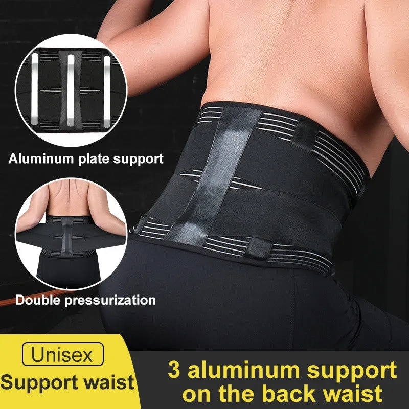 Women Men Breathable Waist Back Support Belt Massage Belt