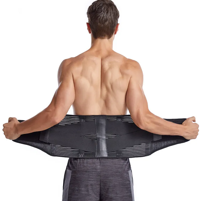 Women Men Breathable Waist Back Support Belt Massage Belt
