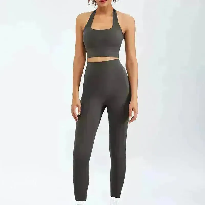 Women Yoga Zipper Long-sleeved Gym Exercise Fitness Suit