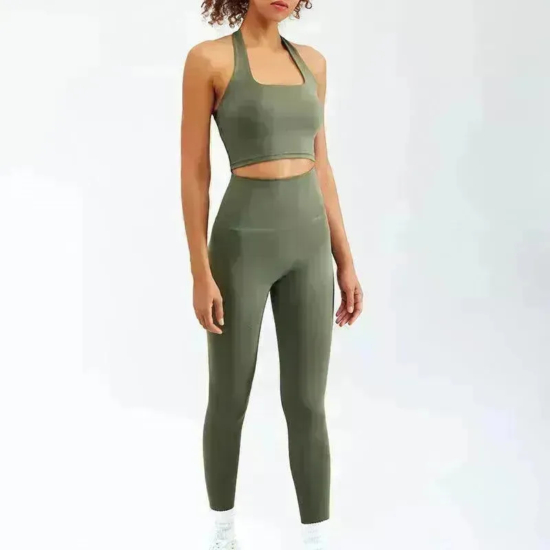 Women Yoga Zipper Long-sleeved Gym Exercise Fitness Suit