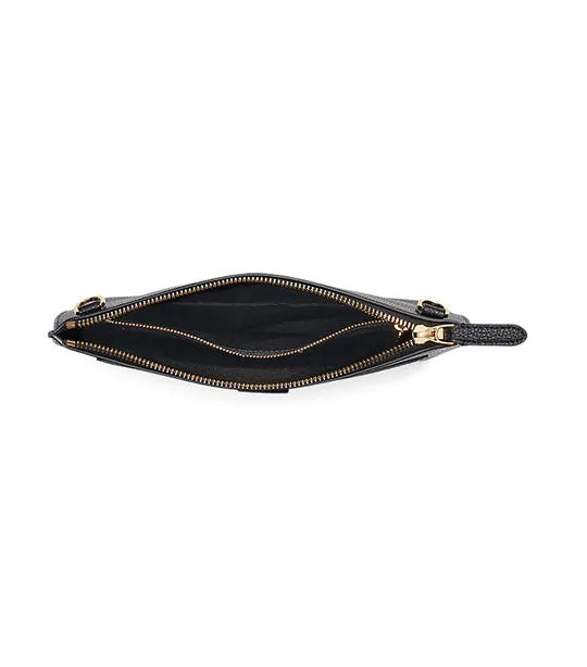 Women's Pebbled Leather Medium Jamey Crossbody Black