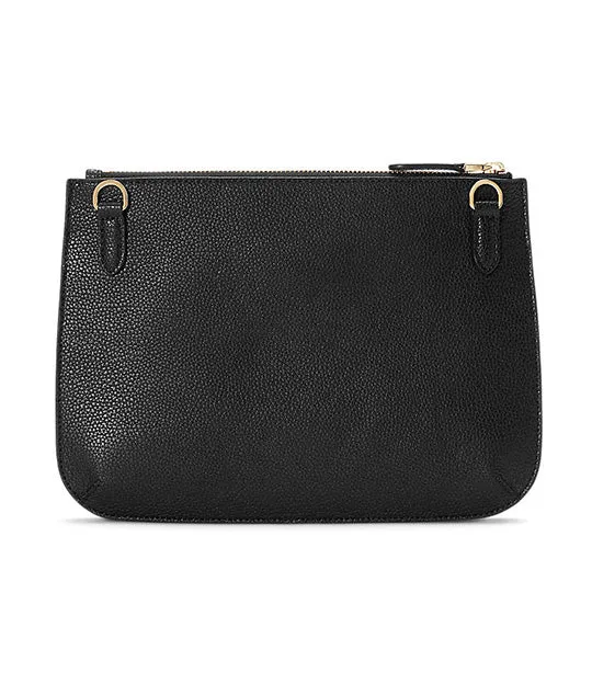 Women's Pebbled Leather Medium Jamey Crossbody Black