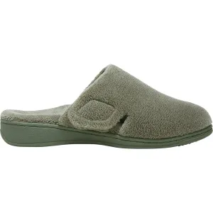 Women's Vionic Gemma Slippers Army Green Terrycloth