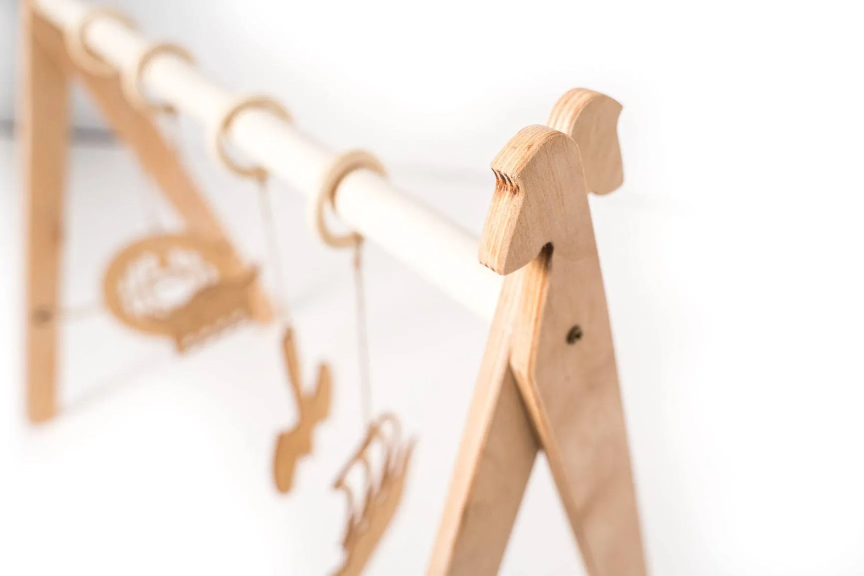 Wooden play gym for baby (Viking theme)