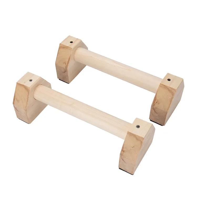 Wooden Single Parallel Bars Upside Down Exercise Stand Push-up Stand, Size: 50cm