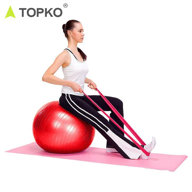 Yoga Ball with Resistance Bands