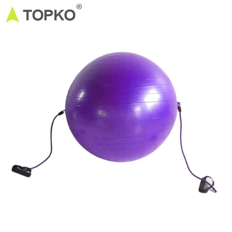 Yoga Ball with Resistance Bands
