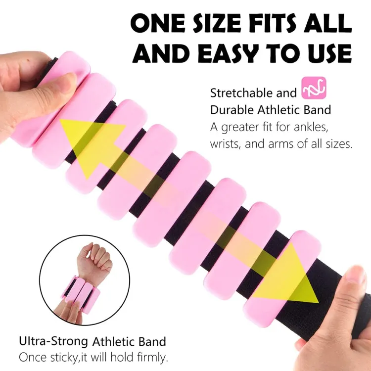 Yoga Fitness Adjustable Silicone Weight-bearing Bracelet Strength Exercise Equipment, Weight: 1000g(Purple)