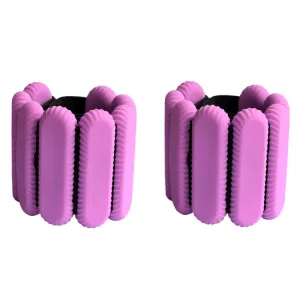 Yoga Fitness Adjustable Silicone Weight-bearing Bracelet Strength Exercise Equipment, Weight: 1000g(Purple)