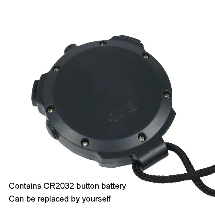 YS Stopwatch Timer Training Fitness Competition Stopwatch, Style: YS-710 10 Memories(Black)
